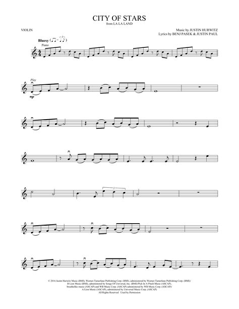 city of stars violin sheet music|City Of Stars by Ryan Gosling (Download) » Violin Sheet Music.